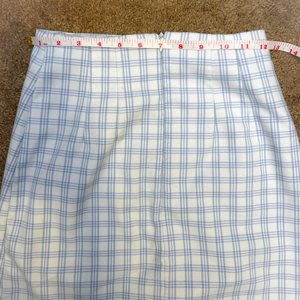 EUC Brandy Melville Blue and White Plaid Skirt​ - Picture 4 of 5